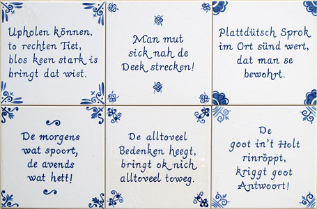 Einzelne von Hand bemalte Fliesen - Fliesenmalerei Annelie Somborn